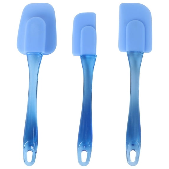 Troglfold Silicone Spatula 3pcs Non Stick Silicone Spatula Set Heat Resistant Cooking Scraper Turner,9.84"X3.15"X0.12"