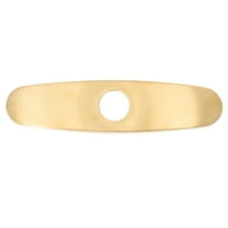 Troglfold Sink Faucet Cover Gold Faucet Cover for Bathroom/Kitchen Sink - Single Hole Deck Plate Escutcheon,9.92"X2.44"X0.39"