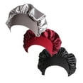 thumbnail image 1 of Troglfold Sleep Cap 3Pcs Satin Bonnet Cap for Curly Hair,12.6"X12.6"X0.39", 1 of 10