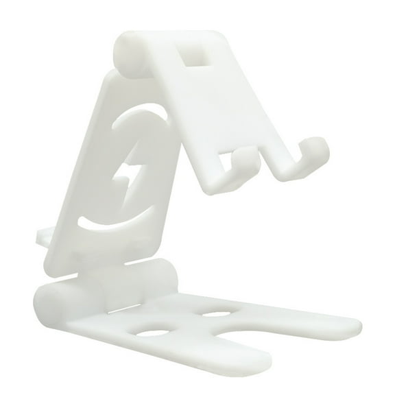 Troglfold Tablet Holder Plastic Double Phone Holder Desktop Folding Stand Creative Multifunction Mount for Cellphone Tablet (White),4.33"X2.76"X0.39"