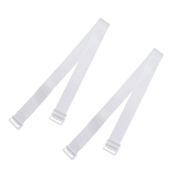 Troglfold Transparent Invisible Crystal Silicone Bra Shoulder Strap Non-slip Woman Replacement Bra Strap Elastic Adjustable Bra Accessories (1.8cm)