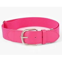 Troglfold Youth Baseball Belt Adjustable Elastic Softball Belt Toddler Pu Waist Belt For Boys Girls Adults Players Sports Teams Pink