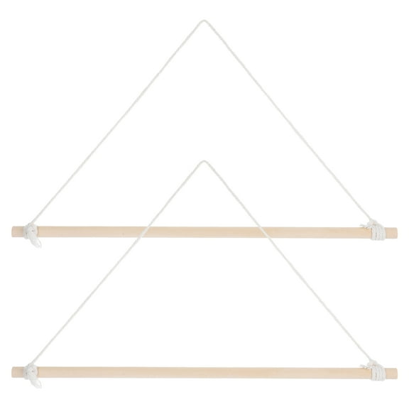 Troglfold banner pole bracket 2pcs Garden Banner Flag Pole Holder For Outside Wooden Banner Pole Wall Mount Flag Hanger For Yard And Porch Decorative Wood Banner Pole,15.75"X0.47"X0.47"