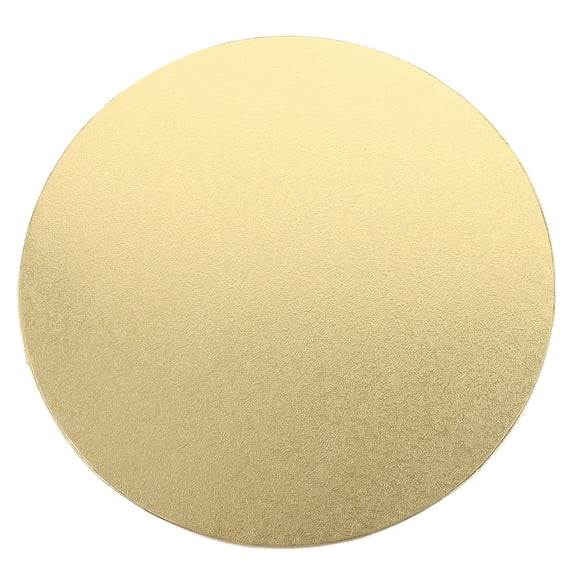 Troglfold cake drum 10" Golden Cake Drum Board - Smooth Edge Cardboard Circle for Display,10.08"X10.08"X0.47"