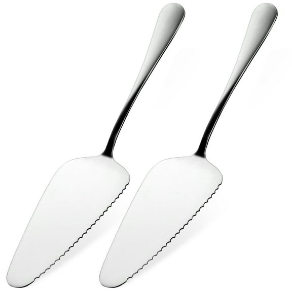 Troglfold cake server spatula 2pcs Stainless Steel Pie Server for Cutting and Serving Desserts and Pizza,8.86"X1.97"X1.26"
