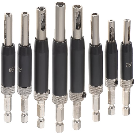 Troglfold centering drill bit Punch Down Tool & Hinge Drill Bit Set for Woodworking,4.33"X0.51"X0.51"