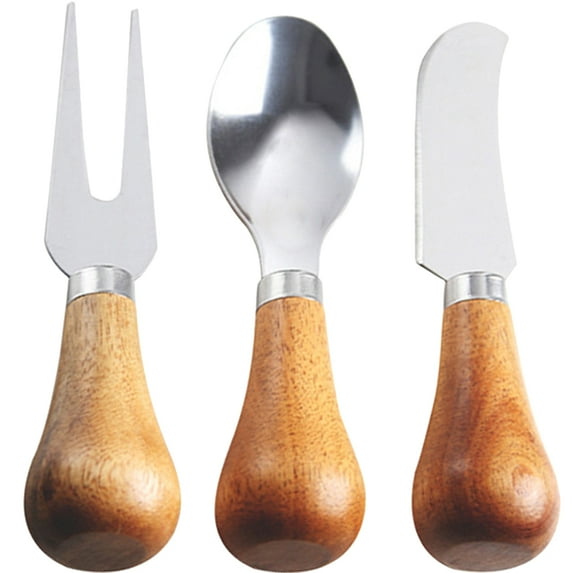 Troglfold cheese spreader Charcuterie Cheese Knives Set with Wooden Handles & Multi-Tools,4.92"X0.98"X0.98"
