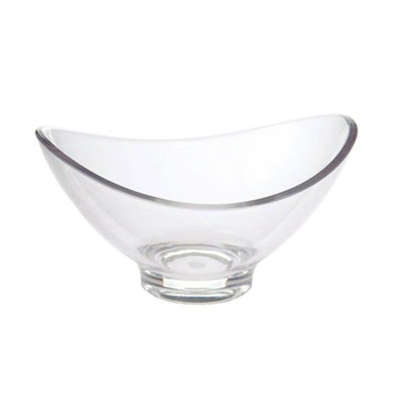 Clear Plastic Serving Bowl for Desserts and Salads Transparent PC Plastic Ideal for Home and Parties 8.5 inch