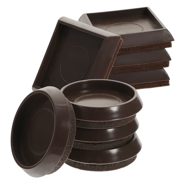 Troglfold compact bed stoppers 8pcs Round Furniture Coasters Cup Furniture Caster Cups Anti-slid Couch Bed Coaster Stopper,1.97"X1.97"X0.39"