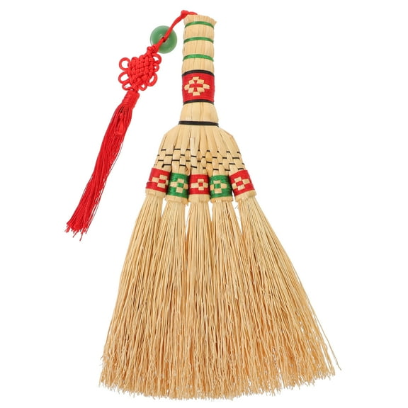 Troglfold corn broom Household Bed Brush Chinese Style Handle Broom Cleaning Corn Broom Household Broom,11.42"X5.71"X0.98"