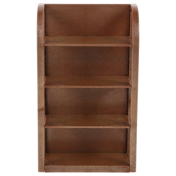 Troglfold dollhouse bookshelf Dollhouse Furniture Miniature Shelf Versatile Display Rack Mini House Supermarket Shelf Model Simulation Shelf Doll House Layout Shelf Model,4.92"X2.95"X1.26"