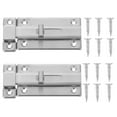Troglfold door latch 2 Sets Door Sliding Latches Stainless Safety Door