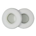 thumbnail image 1 of White Protein Leather Headphone Ear Cushions with Memory Foam for Enhanced Comfort and Sound, 1 of 10