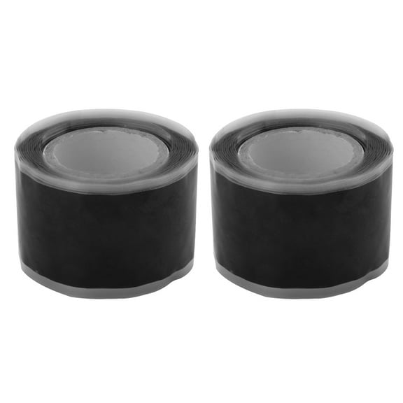 Troglfold electrical tape silicone Black Silicone Waterproof Repair Insulation Tape - 2 Rolls,1.65"X1.65"X0.98"