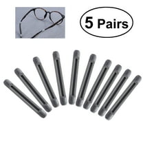 Troglfold eyeglasses leg Gray Silicone Eyeglass Ear Cushions - Anti-Slip Ear Grips for Glasses,1.97"X0.16"X0.12"