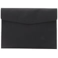 thumbnail image 1 of Troglfold file bag Leather A4 File Folder Organizer - Black PU Holder,13.07"X9.65"X0.39", 1 of 11