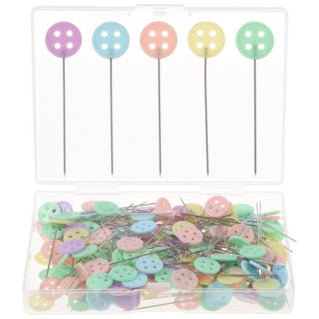 Troglfold flat button pin 200pcs Straight Button Decorative Sewing Supplies,1.77"X0.39"X0.28"