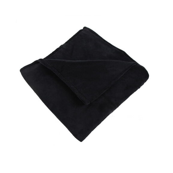 Troglfold fleece blanket Twin Fleece Throw Blanket for Couch Bed, Soft Cozy Plush Microfiber (Black),39.37"X27.56"X0.2"