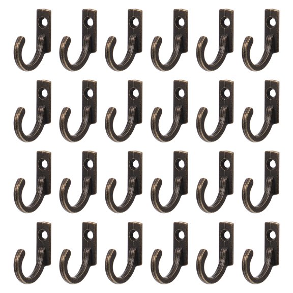 Troglfold furniture hooks 50pcs Small Zinc Alloy Furniture Hooks Decorative Old Fashioned Hanger,0.87"X0.67"X0.24"