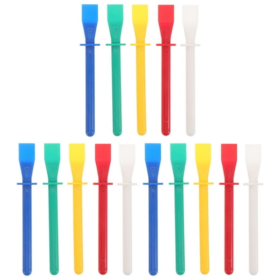Troglfold glue scraper 15pcs Glue Applicator Tools Glue Spreader Sticks Colored Glue Smears Sticks Glue Spreader Applicator DIY Art Crafts Tools Portable Glue Scrapers,4.53"X0.79"X0.47"