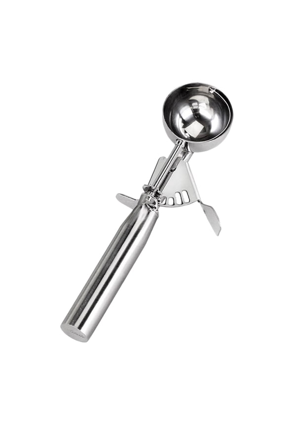 ice cream spoon Stainless Steel Cookie Dough Scoop with Trigger Release (Small),7.87"X1.57"X1.18"