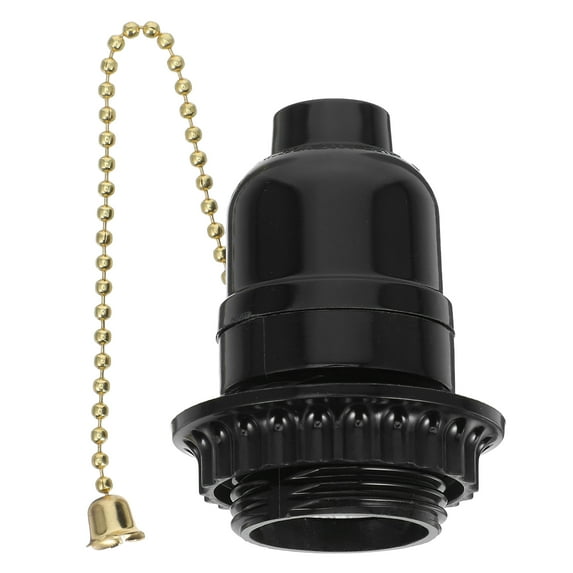 Troglfold lamp parts Pull Chain Light Fixture Pullswitch Lamp Holder Ceiling Light Socket Accessory E27 Socket Lamp Holder,2.83"X1.97"X1.97"