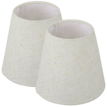 LABSERRON Office Fabric Metal Lampshade For Chandelier 2Pcs 5.5x5.5x5.1In