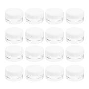 Troglfold lotion container 20 Plastic Cosmetic Jars with Lids 3g - Travel Size Lotions, Creams, Toners, Lip,1.18"X1.18"X0.59"