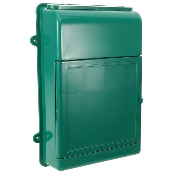Troglfold mail box Outdoor Letter Mail Post Box Mailbox Letter Case Box Outdoor Plastic Mailbox,13.58"X10.24"X2.76"
