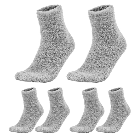 Troglfold men sleeping socks 3 Pairs Warm Bed Cozy Coral Fleece Sleeping Stockings Fluffy Slipper Socks for Men Adults,11.81"X3.15"X0.2"