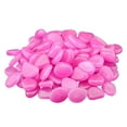 thumbnail image 1 of 100pcs Glow in the Dark Luminous Pebbles for Aquarium Decoration Purple Resin 100 piece set, 1 of 10