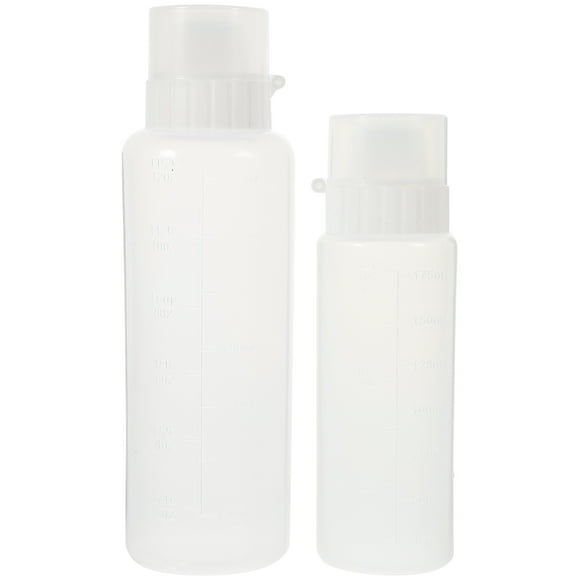 Troglfold sauce bottles 2x Plastic Condiment Squeeze Bottles for BBQ, Salad, and Hot Sauce,7.48"X2.2"X2.2"