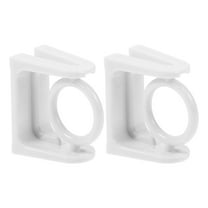 Troglfold shower rod holder Curtain Rod Holder Hook 2pcs Rotatable Ring Brackets for Home Hotel Bathroom,1.97"X1.57"X0.39"