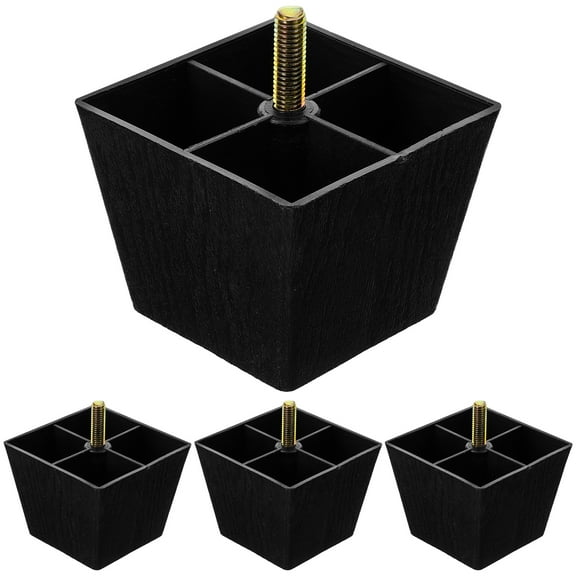 Troglfold sofa legs 4pcs Furniture Replacement Legs Couch Cabinet Legs Square Sofa Furniture Legs,3.15"X2.95"X2.95"