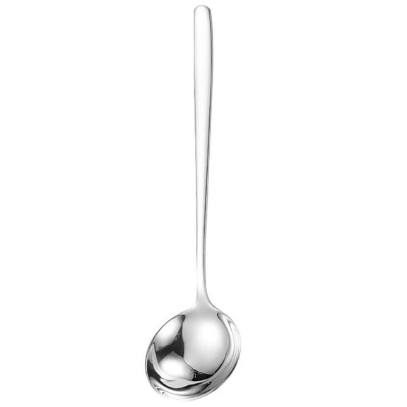 Troglfold soup spoon Stainless Steel Rice Scoop Long Handle Ladle Mixing Spoon,7.95"X2.05"X0.59"
