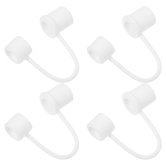 Troglfold straw caps 4pcs Straw Tips Covers Reusable Drinking Straw Tips Straw End Plugs Caps Small Straw Caps,3.54"X0.39"X0.39"