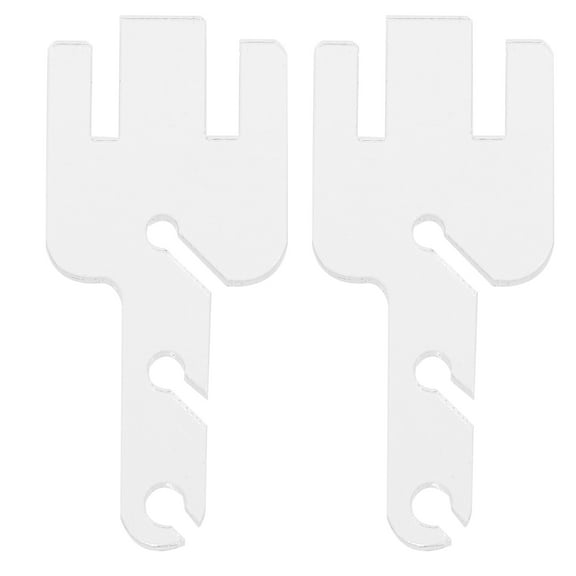 Troglfold tensioner adapter 2pcs Multi-purpose Knitting Machine Tensioner Tension Rods Knitting Machine Yarn Tensioner Compatible for Addi/King/Express,1.97"X0.87"X0.12"