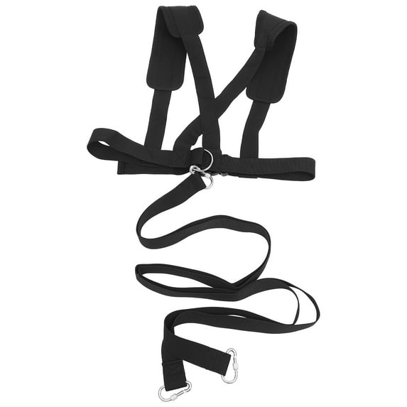Troglfold training support Fitness Sled Harness Tire Pulling Resistance Band Training Vest for Gym Workout,62.2"X16.54"X1.97"