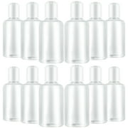 LABSERRON 12-Pack Refillable Travel Toiletry Bottles for Shampoo, Conditioner, Face Cream, and Liquid Storage