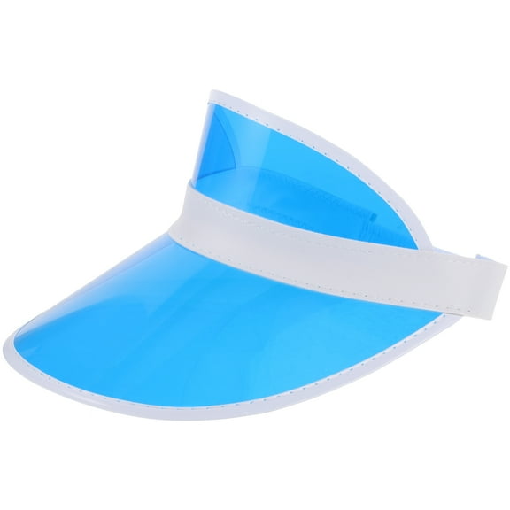 Troglfold visor Clear Plastic Sun Visor Hat Adjustable Wide Headwear for Outdoor and Parties,9.84"X7.87"X4.72"