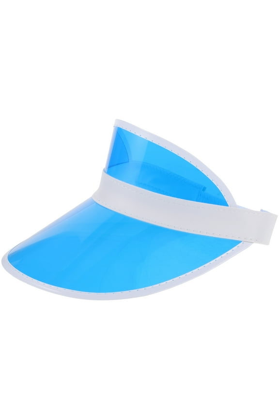 visor Clear Plastic Sun Visor Hat Adjustable Wide Headwear for Outdoor and Parties,9.84"X7.87"X4.72"