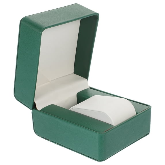 Troglfold watch gift box PU Leather Watch Storage Case Single Watch Box Travel Decor,4.45"X4.02"X2.87"