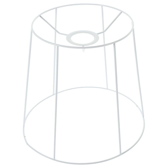 Troglfold wire lamp shade Cage Lamp Shade DIY Drum Ring Lampshade Frames Metal Light Cage Guard E27,9.84"X9.84"X9.06"