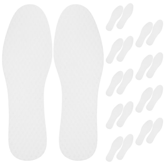 Troglfold women shoe inserts 20 Pairs of Breathable Shoe Insoles Disposable Shoe Insoles Thin Shoe Insoles for Women Men