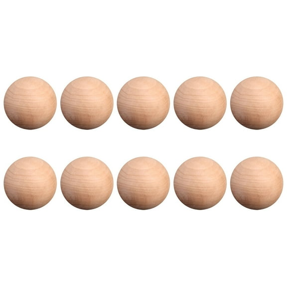 Troglfold wood ball 10 Unfinished Wood Balls for DIY Crafts & Projects,1.18"X1.18"X1.18"
