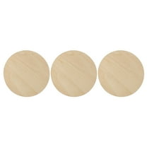 Troglfold wood circles 3 Wood Circles for Crafts - DIY Painting Ornaments 12x12x0.3cm,4.72"X4.72"X0.12"