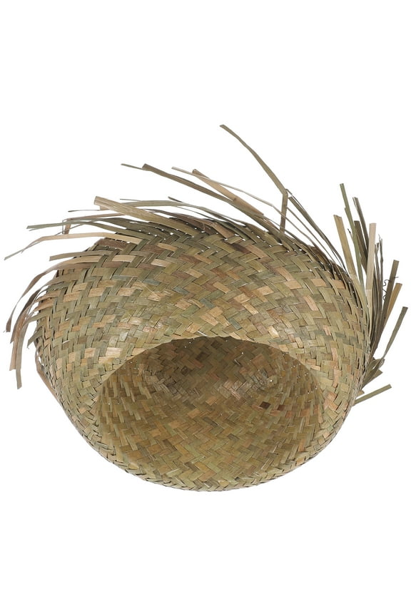 woven hat Beach Straw Hat Woven Straw Sun Hat Hawaii Style Beach Hat Summer Hat Beach Mexican Mens Straw Hat,14.17"X14.17"X5.12"