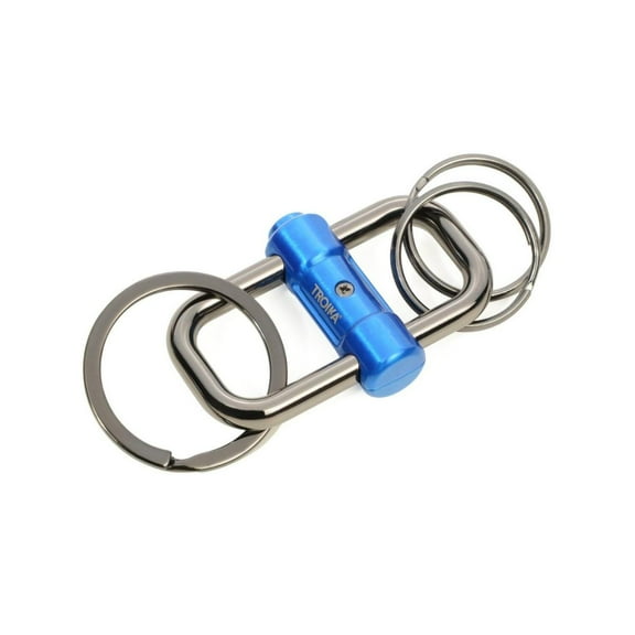 Troika 2-Way Quick Release Keychain in Multiple Color Blue