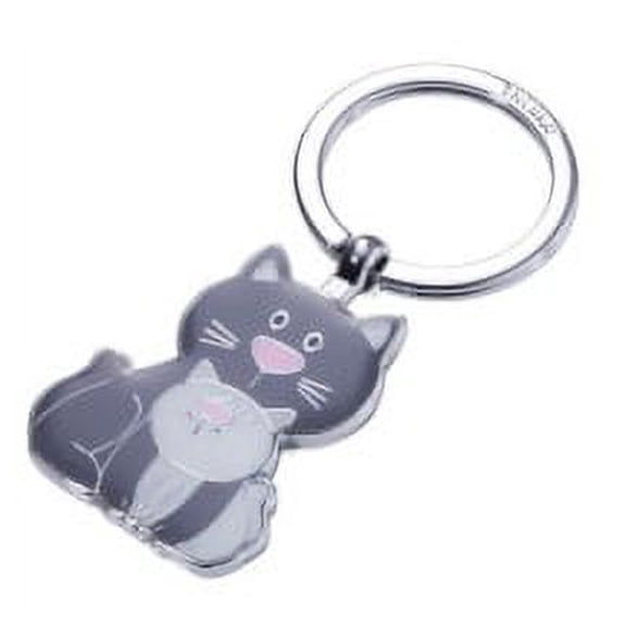 Troika Cat & Kitty Keyring KR1804GY