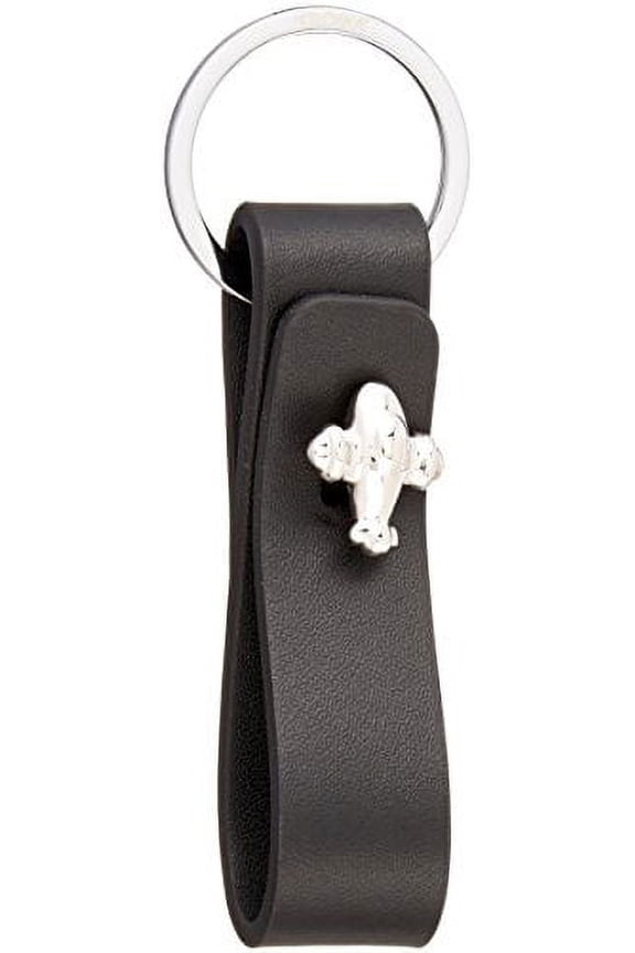 Mr. Elegant Aeroplane Leather Cufflink Keyring (KR1261LE)
